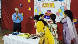Principal's birthday celebration