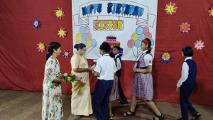 Principal's birthday celebration
