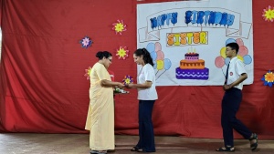 Principal's birthday celebration