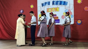 Principal's birthday celebration