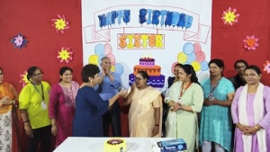 Principal's birthday celebration