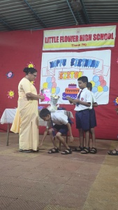 Principal's birthday celebration